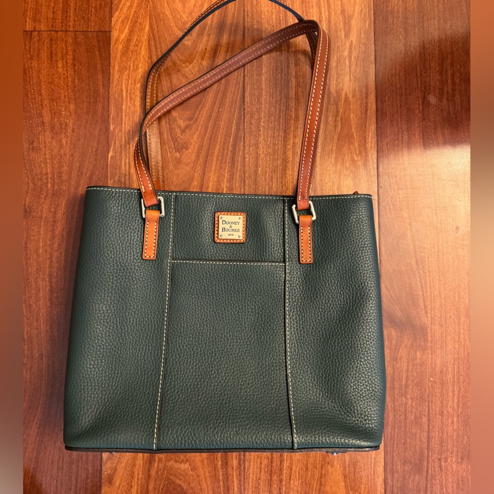 Price Firm- Dooney & Bourke Hunter Green Small Lexington Handbag